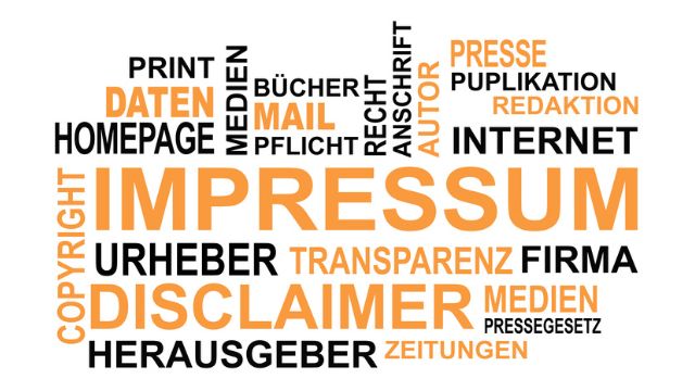 Texte: Wir generieren Impressum und Datenschutzerklärung.
