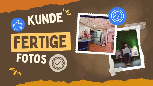 Kunde liefert fertige Bilder, Fotos und Grafiken, wir bauen die nur in die Seite ein