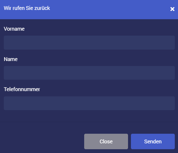 Fonction call-back, y compris code de message de conversion