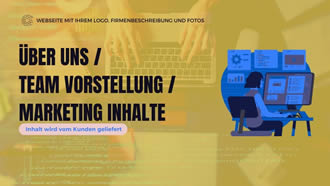 Website / Erstellung / Webseite in PHP / Webseite: Über uns / Team Vorstellung / Marketing Inhalte