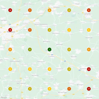 Local SEO Geographischer Scan Bericht mit Raster (3er-Pack)